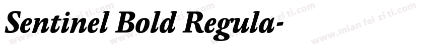 Sentinel Bold Regula字体转换